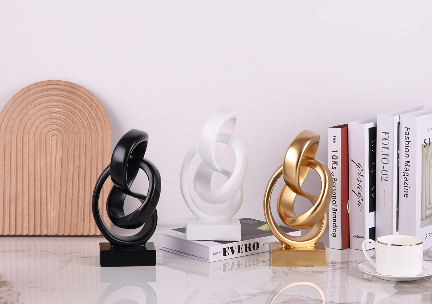 Abstract Intertwined Knot Sculpture - Hình 7