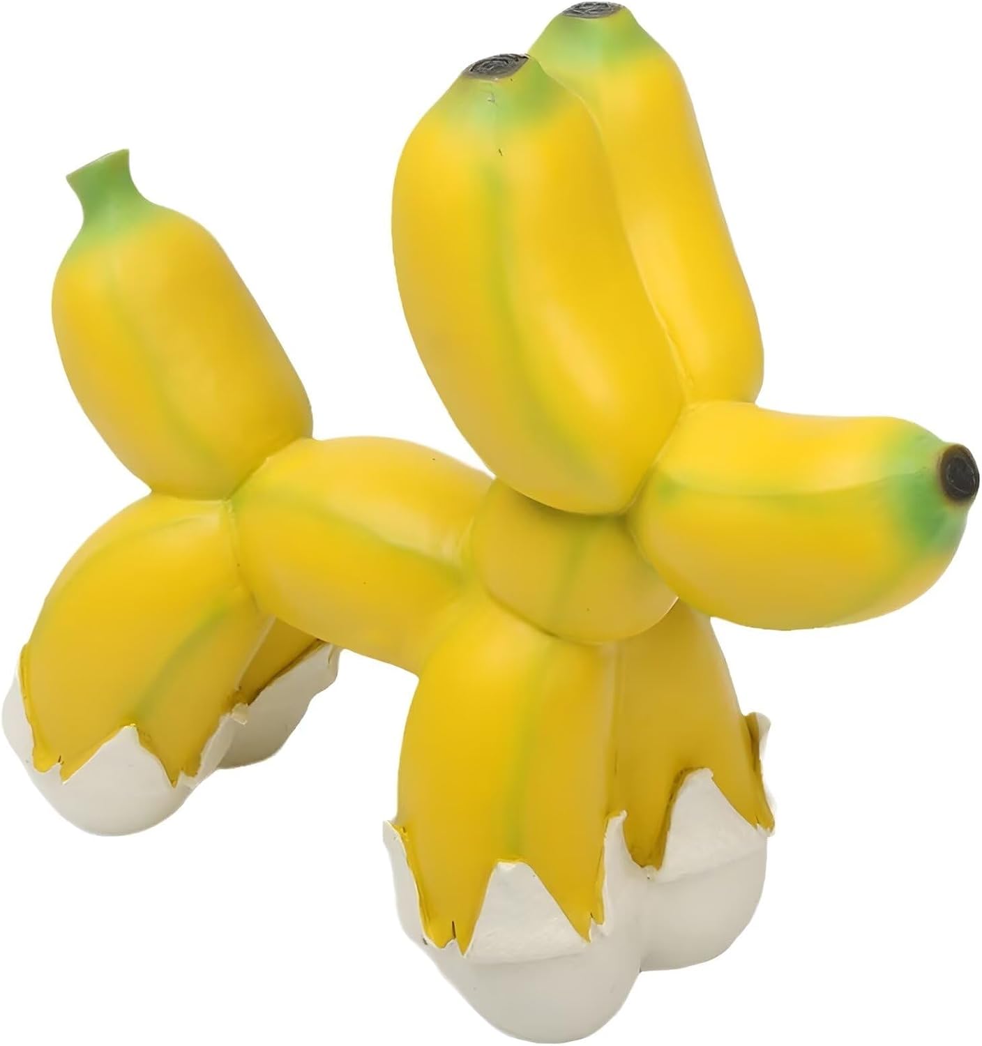 Banana Peel Balloon Dog Statue, Resin