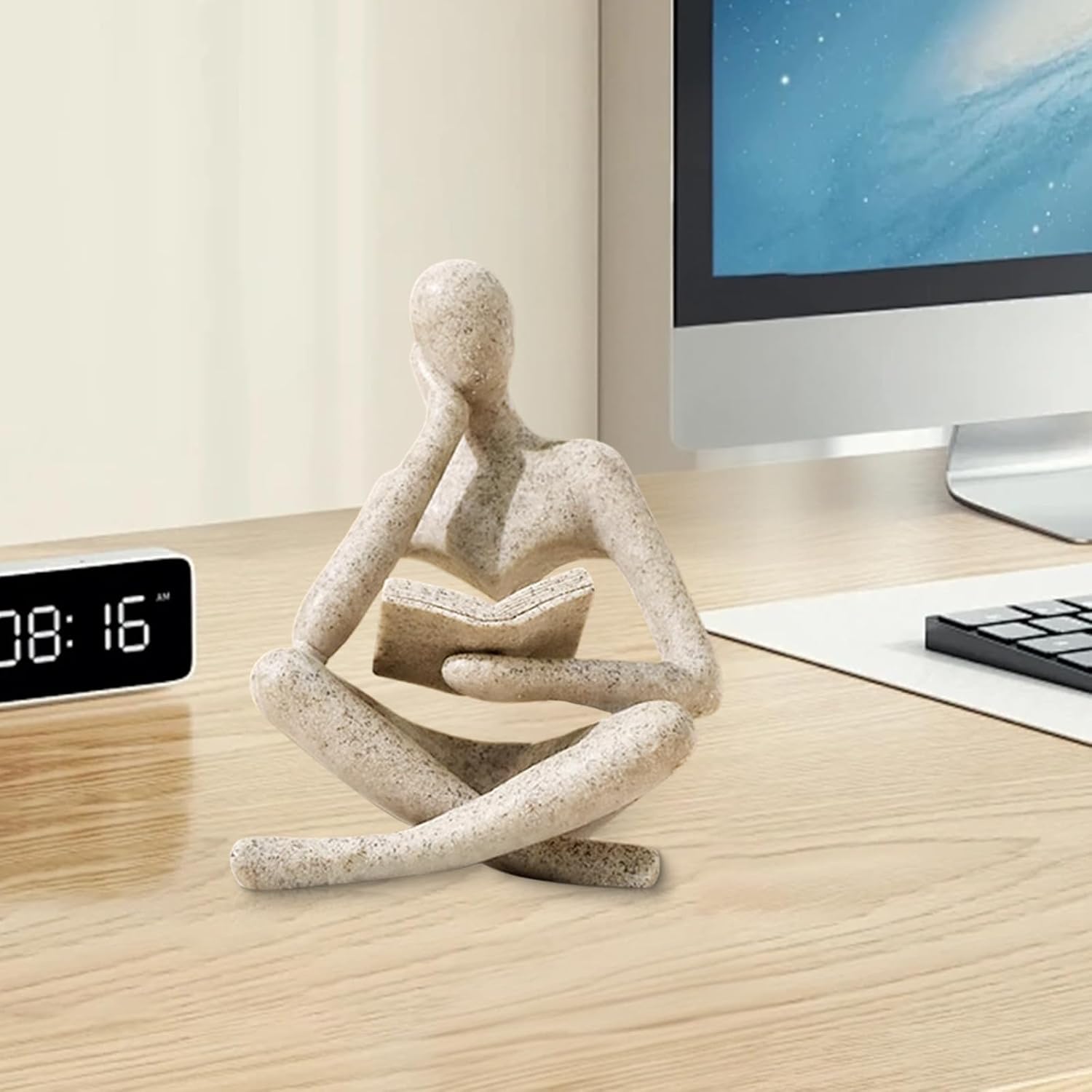 Meditating Reader Statue - Hình 2