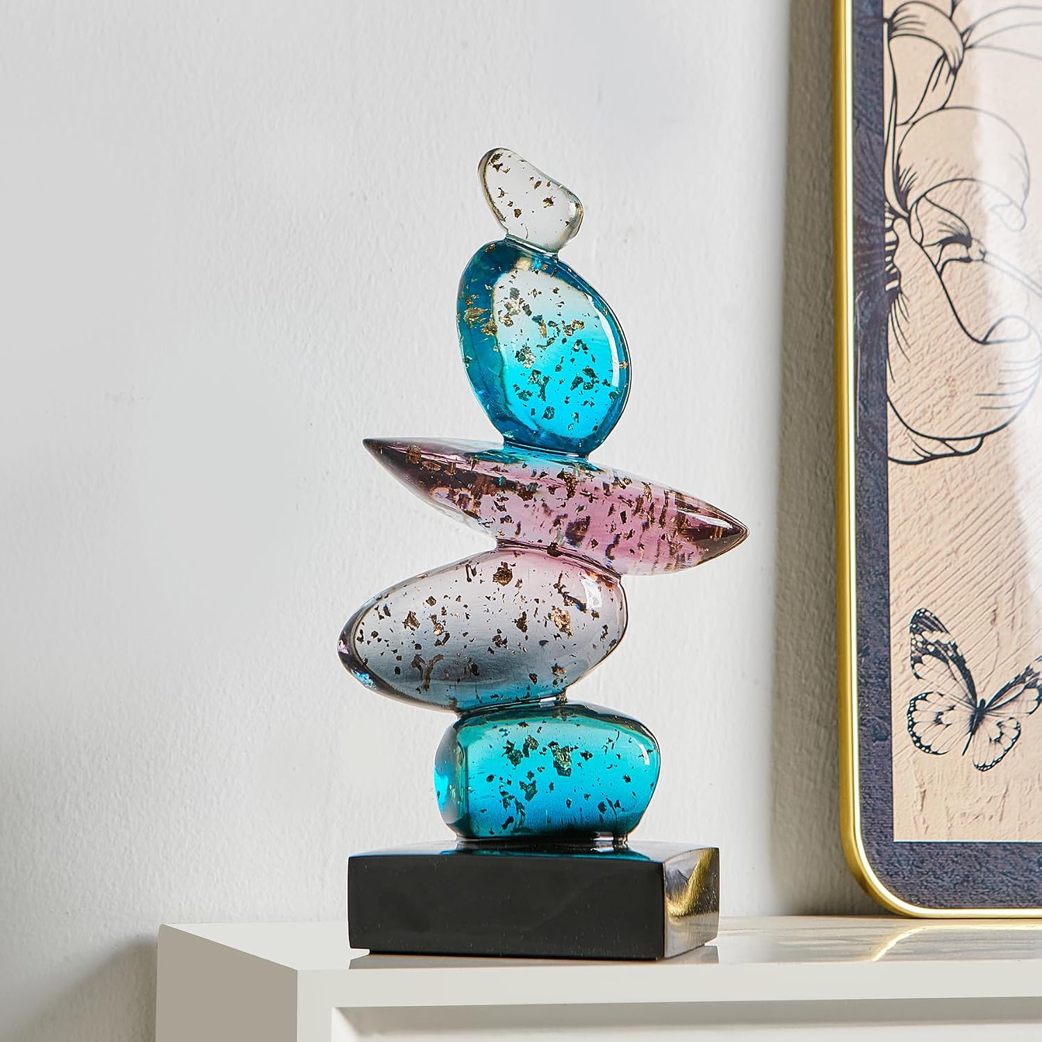 Abstract Stacked Stone Sculpture - Hình 2