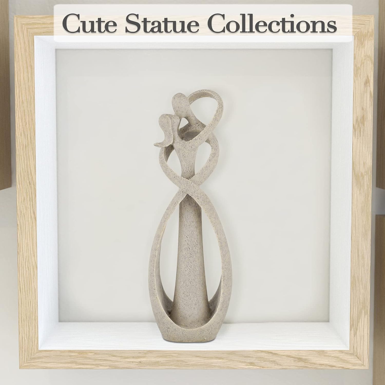 Abstract Embrace Sculpture - Hình 7