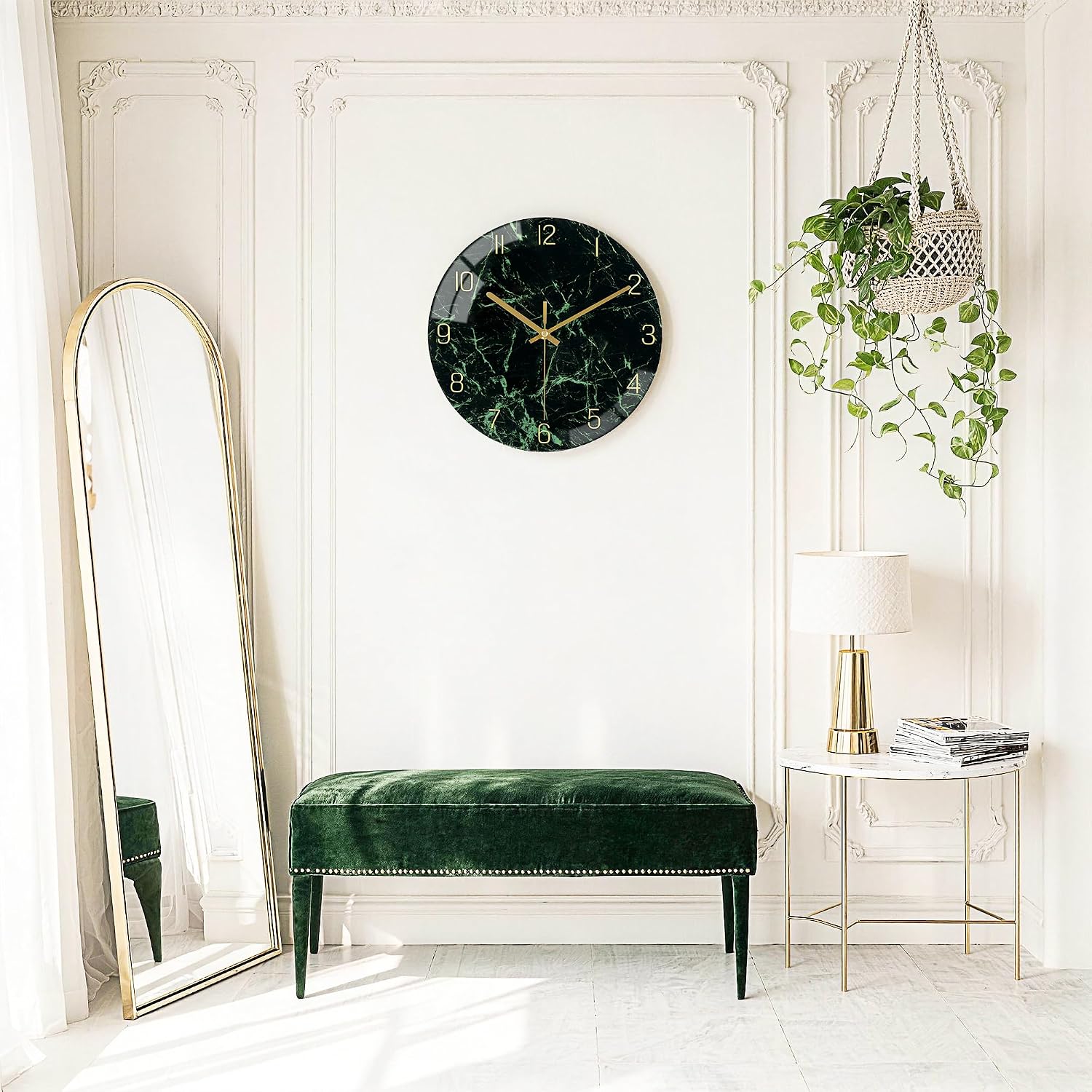 Green Marble Effect Glass - Hình 2