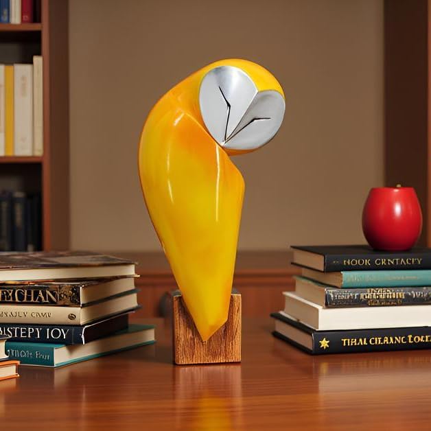 Abstract Owl Sculpture - Hình 7